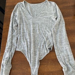 Abercrombie and Fitch gray bodysuit
